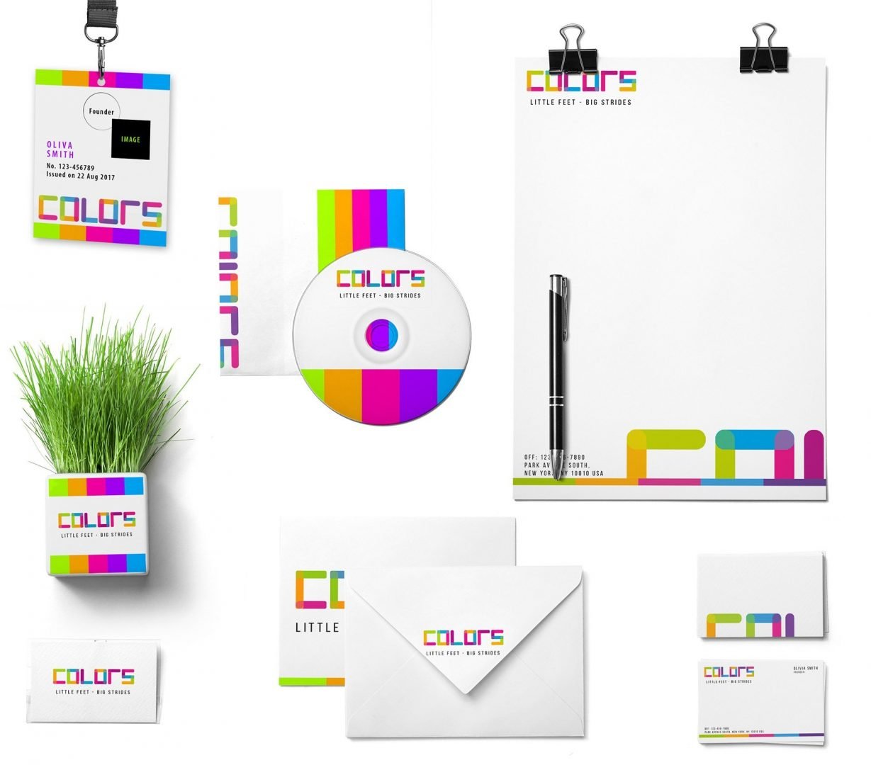 Colors - colors non profit branding stationary 1 - Zera Creative