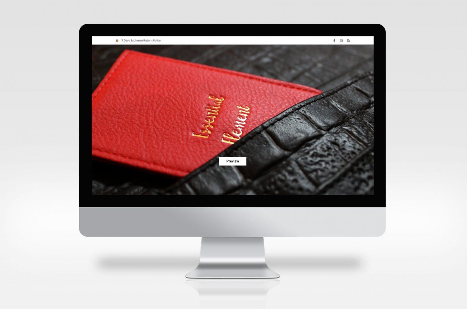 Essential Element Leather - essential element leather website case study - Zera Creative
