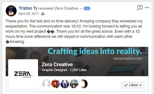 Zera Creative Testimonials