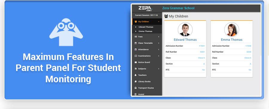 Zera School Management System Features
