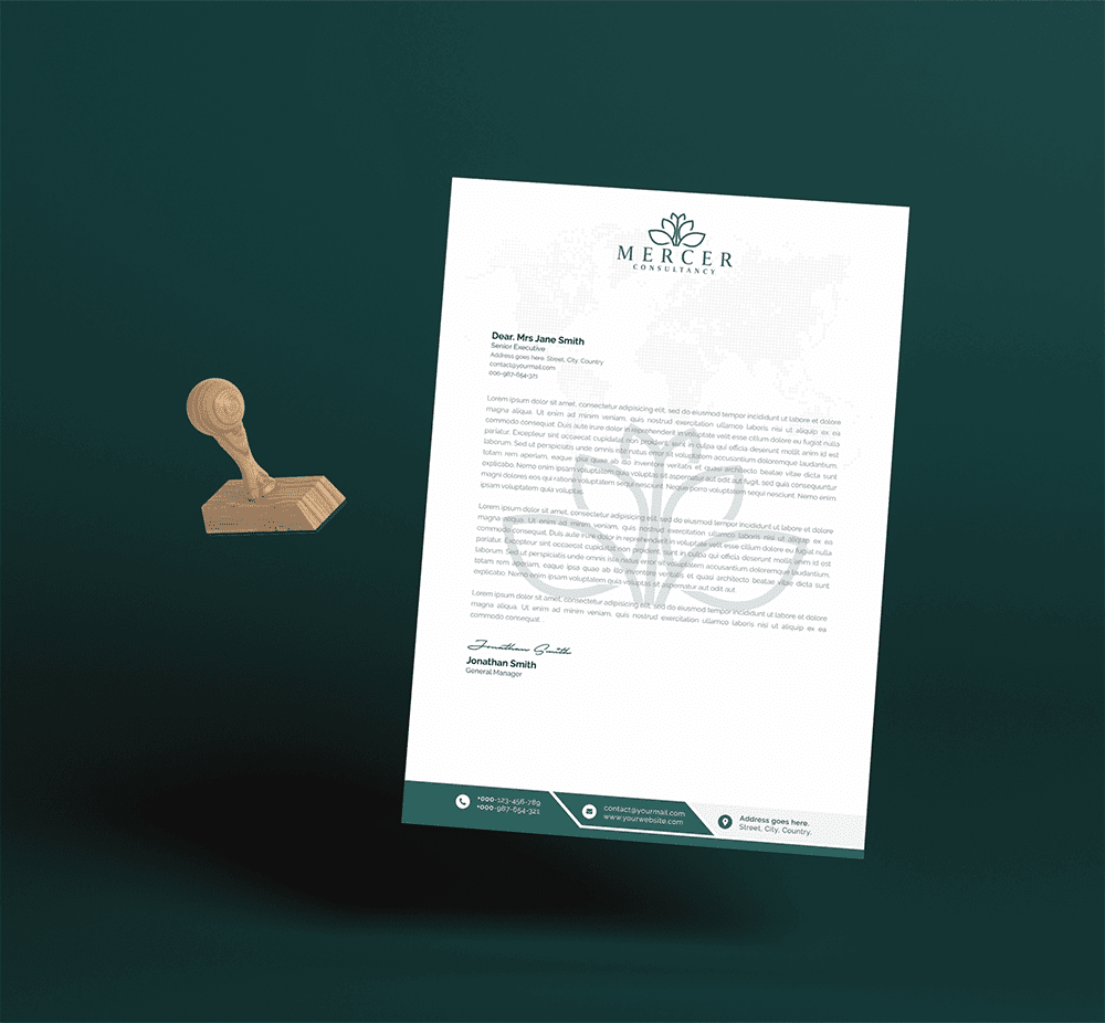 LETTERHEAD DESIGN SERVICES PAKISTAN