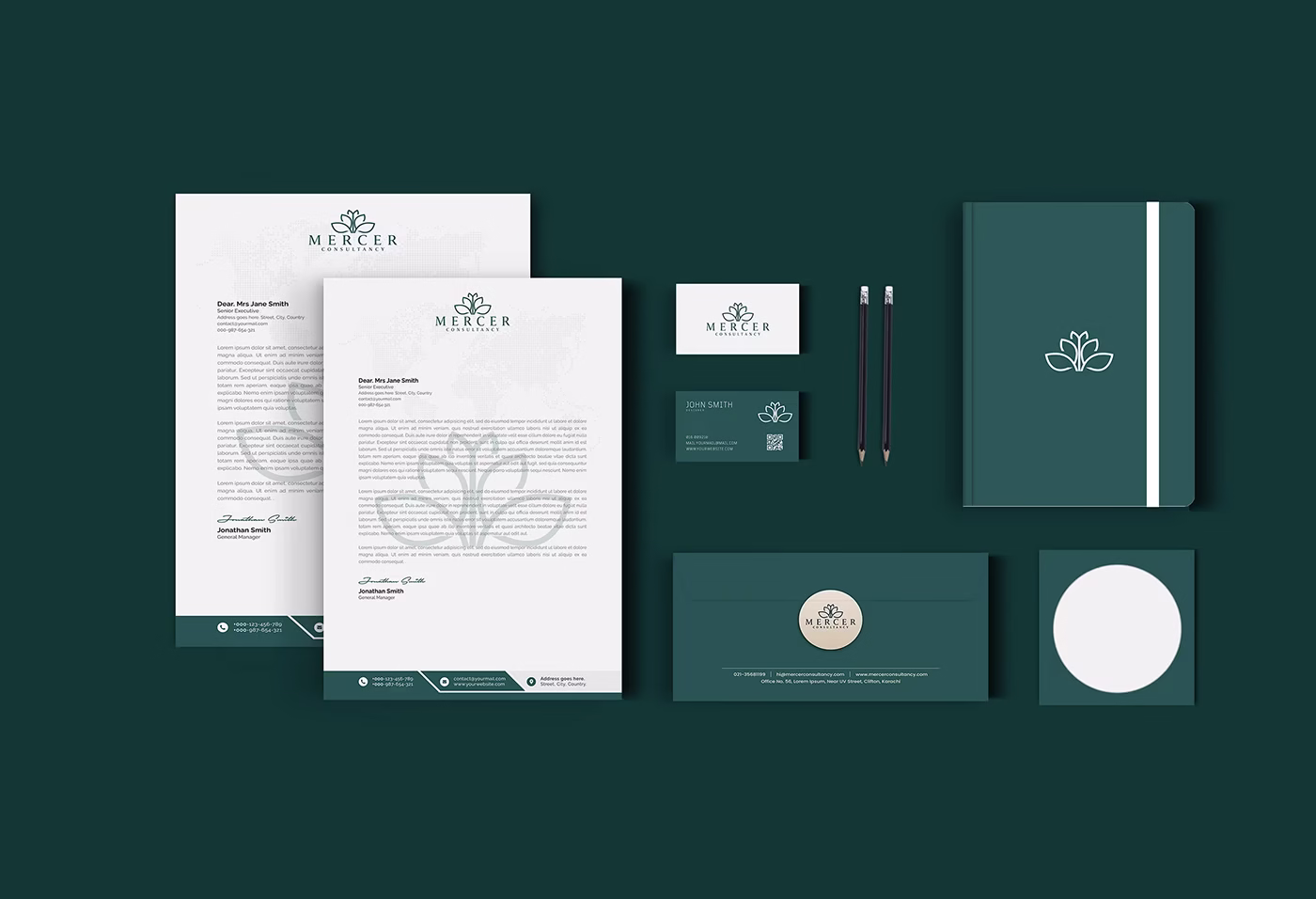 Stationery Design - abebb8114089091.682ed0af53011 - Zera Creative
