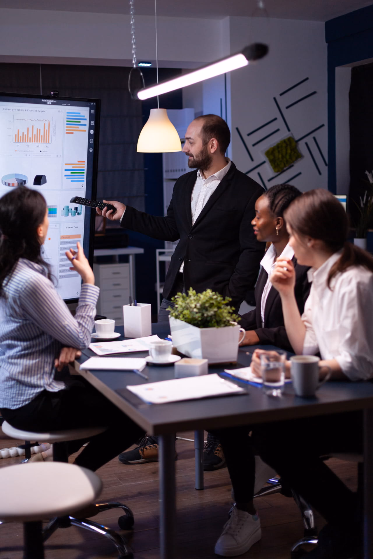 SEO Services in UK 13 SEO Services in UK - entrepreneur man brainstorming management strategy working hard meeting office 1 - Zera Creative